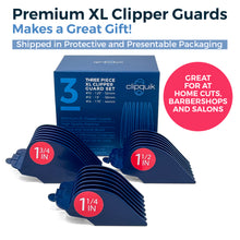 Load image into Gallery viewer, 3 Piece Clipquik XL Premium Clipper Guard Set (1.75 Inch, 1.5 Inch, 1.25 Inch - #14, #12, #10)